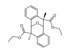 diethyl (6R,12S)-6,12-dimethyl-5,6,11,12-tetrahydro-5,11-epoxydibenzo[a,e][8]annulene-6,12-dicarboxylate Structure
