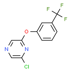 2-CHLORO-6-(3-TRIFLUOROMETHYLPHENOXY) PYRAZINE structure