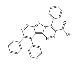 4,9,10-triphenylpyridazino[3',4':3,4]pyrazolo[5,1-c][1,2,4]triazine-3-carboxylic acid结构式