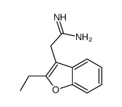 3-Benzofuranethanimidamide,2-ethyl-(9CI) Structure