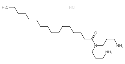 N,N-bis(3-aminopropyl)hexadecanamide结构式