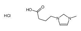 4-(3-methyl-1,2-dihydroimidazol-1-ium-1-yl)butanoic acid,chloride结构式