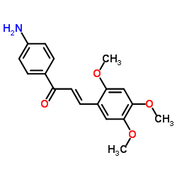 (2E)-1-(4-Aminophenyl)-3-(2,4,5-trimethoxyphenyl)-2-propen-1-one Structure
