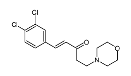 1-(3,4-dichlorophenyl)-5-morpholin-4-ylpent-1-en-3-one Structure