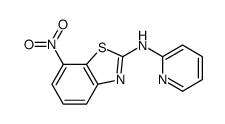 7-nitro-N-pyridin-2-yl-1,3-benzothiazol-2-amine结构式