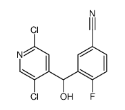 3-[(2,5-dichloropyridin-4-yl)-hydroxymethyl]-4-fluorobenzonitrile结构式