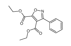 4,5-Isoxazoledicarboxylicacid,3-phenyl-,diethylester(9CI) Structure