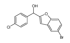 (5-bromo-1-benzofuran-2-yl)-(4-chlorophenyl)methanol结构式