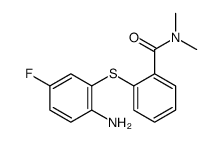 2-(2-amino-5-fluorophenyl)sulfanyl-N,N-dimethylbenzamide Structure