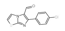 6-(4-氯苯基)-咪唑并[2,1-b]噻唑-5-甲醛结构式