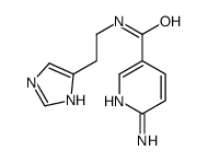 6-amino-N-[2-(1H-imidazol-5-yl)ethyl]pyridine-3-carboxamide结构式