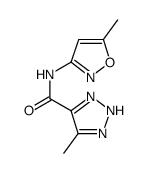 2H-1,2,3-Triazole-4-carboxamide,5-methyl-N-(5-methyl-3-isoxazolyl)-(9CI) Structure