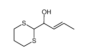 (E)-1-(1,3-dithian-2-yl)but-2-en-1-ol Structure