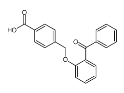 4-[(2-benzoylphenoxy)methyl]benzoic acid结构式