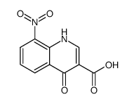8-nitro-4-oxo-1,4-dihydroquinoline-3-carboxylic acid Structure
