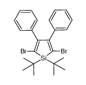 2,5-dibromo-1,1-di-tert-butyl-3,4-diphenylsilole结构式