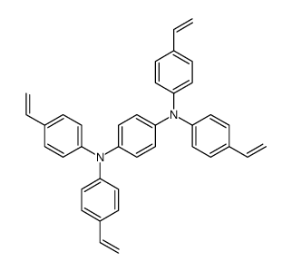 1-N,1-N,4-N,4-N-tetrakis(4-ethenylphenyl)benzene-1,4-diamine结构式
