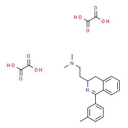 3,4-Dihydro-N,N-dimethyl-1-(3-methylphenyl)-3-isoquinolineethanamine e thanedioate (1:2) structure