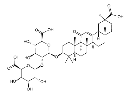 18α-Glycylrrhizin结构式
