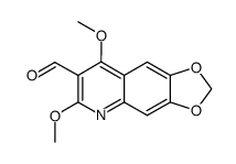 3-Formyl-2,4-dimethoxy-6,7-methylenedioxyquinoline Structure