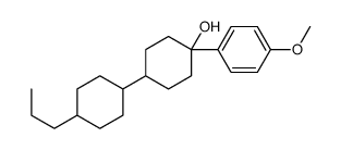 1-(4-methoxyphenyl)-4-(4-propylcyclohexyl)cyclohexan-1-ol结构式