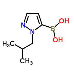 (1-Isobutyl-1H-pyrazol-5-yl)boronic acid Structure