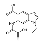 1-ethyl-6-(oxaloamino)indole-5-carboxylic acid结构式