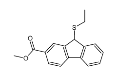 methyl 9-(ethylthio)fluorene-2-carboxylate结构式
