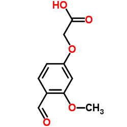 (4-Formyl-3-methoxyphenoxy)acetic acid structure