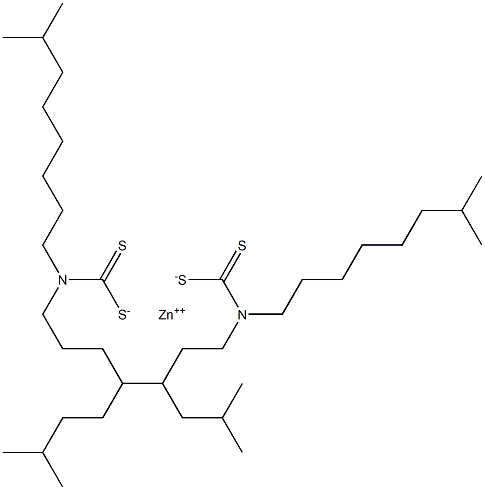 Zinc, bis(diisononylcarbamodithioato-S,S')- structure