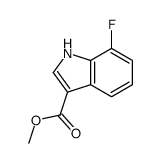 1H-INDOLE-3-CARBOXYLIC ACID,7-FLUORO-,METHYL ESTER结构式