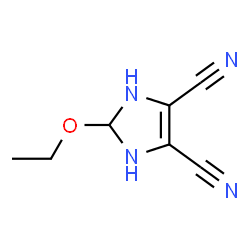 1H-Imidazole-4,5-dicarbonitrile,2-ethoxy-2,3-dihydro- Structure