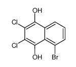 5-bromo-2,3-dichloro-naphthalene-1,4-diol结构式