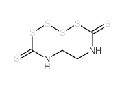 1,2,3,4,6,9-Tetrathiadiazecine-5,10-dithione,tetrahydro- Structure