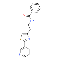 N-(2-(2-(pyridin-3-yl)thiazol-4-yl)ethyl)benzamide Structure