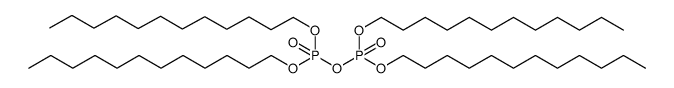 Diphosphoric acid, P,P,P',P'-tetradodecyl ester Structure