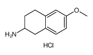 2-Naphthalenamine, 1,2,3,4-tetrahydro-6-methoxy-, hydrochloride结构式