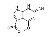 4-methoxy-5-nitro-7H-pyrrolo[2,3-d]pyrimidin-2-amine Structure