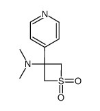 3-(dimethylamino)-3-(pyridin-4-yl)thietane 1,1-dioxide结构式