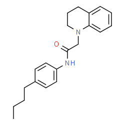 N-(4-BUTYLPHENYL)-2-[3,4-DIHYDRO-1(2H)-QUINOLINYL]ACETAMIDE Structure