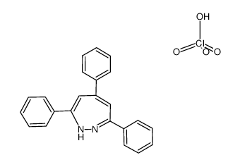 3,5,7-triphenyl-1,2-diazepinium perchlorate Structure