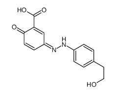 3-[[4-(2-hydroxyethyl)phenyl]hydrazinylidene]-6-oxocyclohexa-1,4-diene-1-carboxylic acid Structure