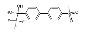 2,2,2-trifluoro-1-[4'-(methylsulphonyl)biphenyl-4-yl]ethane-1,1-diol Structure