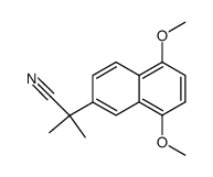 2-(5',8'-Dimethoxynaphth-2'-yl)-2-methylpropionitrile Structure