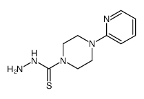 1-Piperazinecarbothioic acid, 4-(2-pyridinyl)-, hydrazide结构式