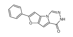 7-phenyl-1,2-dihydrofuro(2',3':4,5)pyrrolo(1,2-d)-1,2,4-triazin-1-one结构式