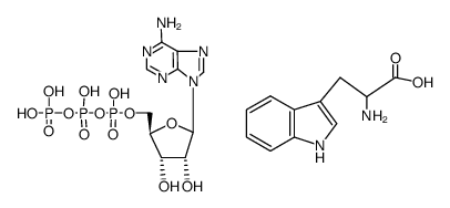 3'(2')-tryptophyladenosine 5'-phosphate structure