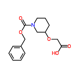 3-CARBOXYMETHOXY-PIPERIDINE-1-CARBOXYLIC ACID BENZYL ESTER结构式