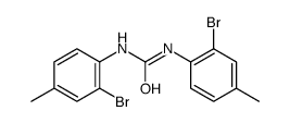 1,3-bis(2-bromo-4-methylphenyl)urea Structure