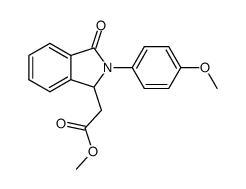 methyl [2-(4-methoxyphenyl)-3-oxo-2,3-dihydro-1H-isoindol-1-yl]acetate结构式